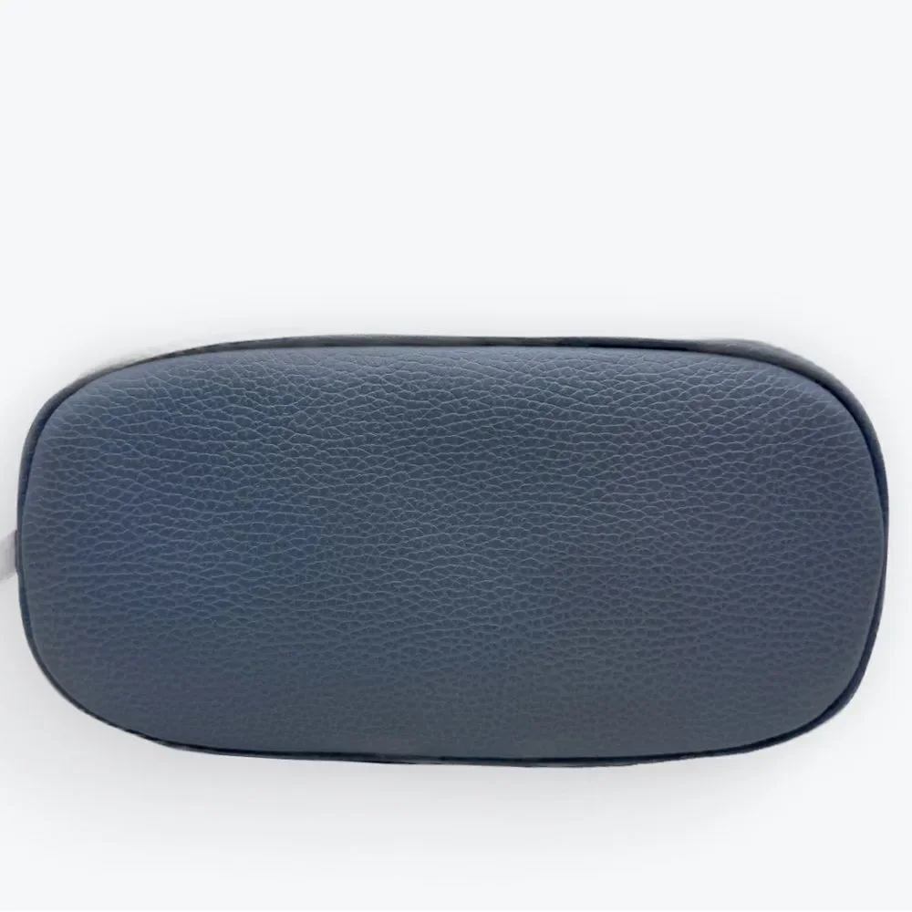 Auth Gucci Small Dollar Calfskin Dome Mineral Blue 2way GG Charm Bag Satchel - Picture 8 of 16